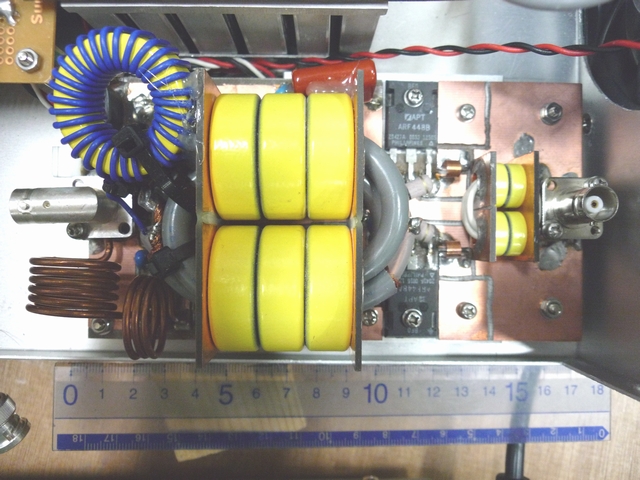 13.56MHz500WのE級高周波アンプ